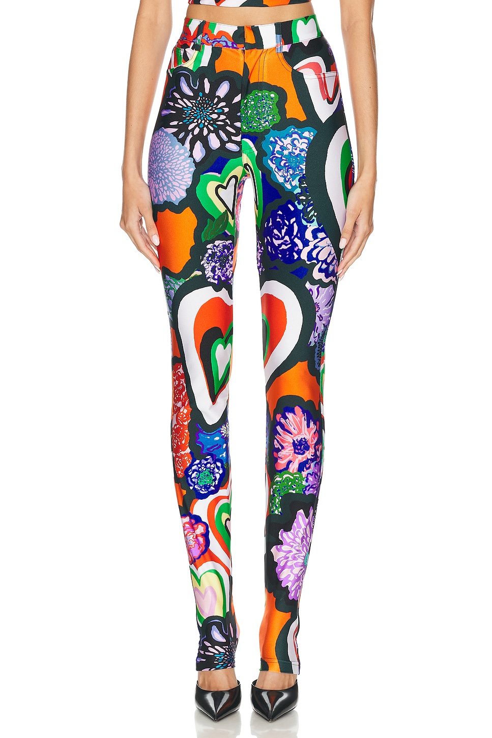 Image 1 of AREA Heart Legging in Multi