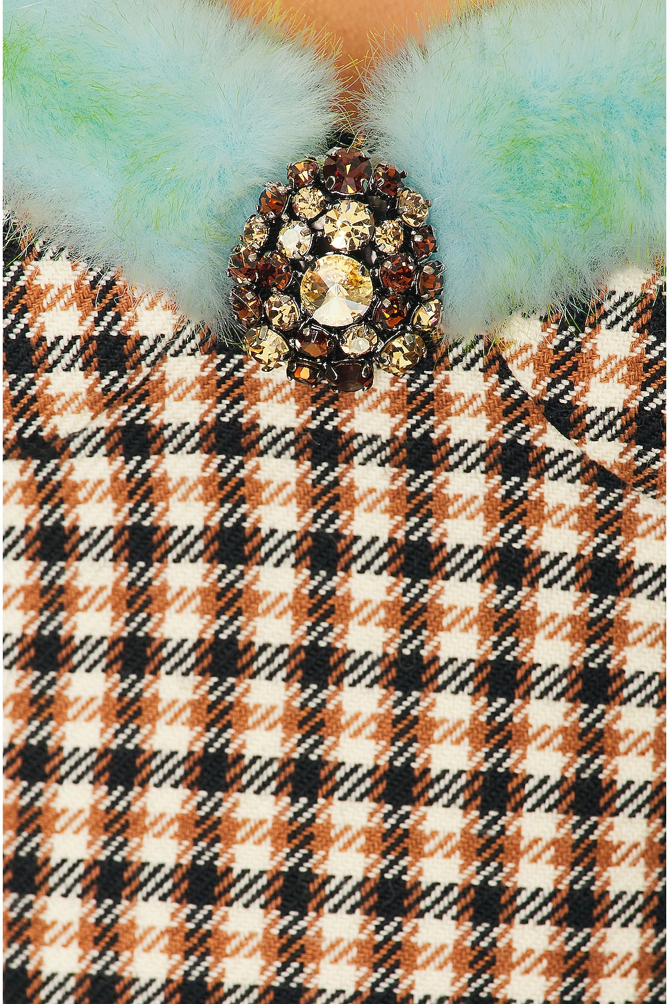 トップス SORIN Fur Ribbons Decorated Bustier ELLACCI Women's Sexy Rhinestone Bead Bustier Crop Top Club Party