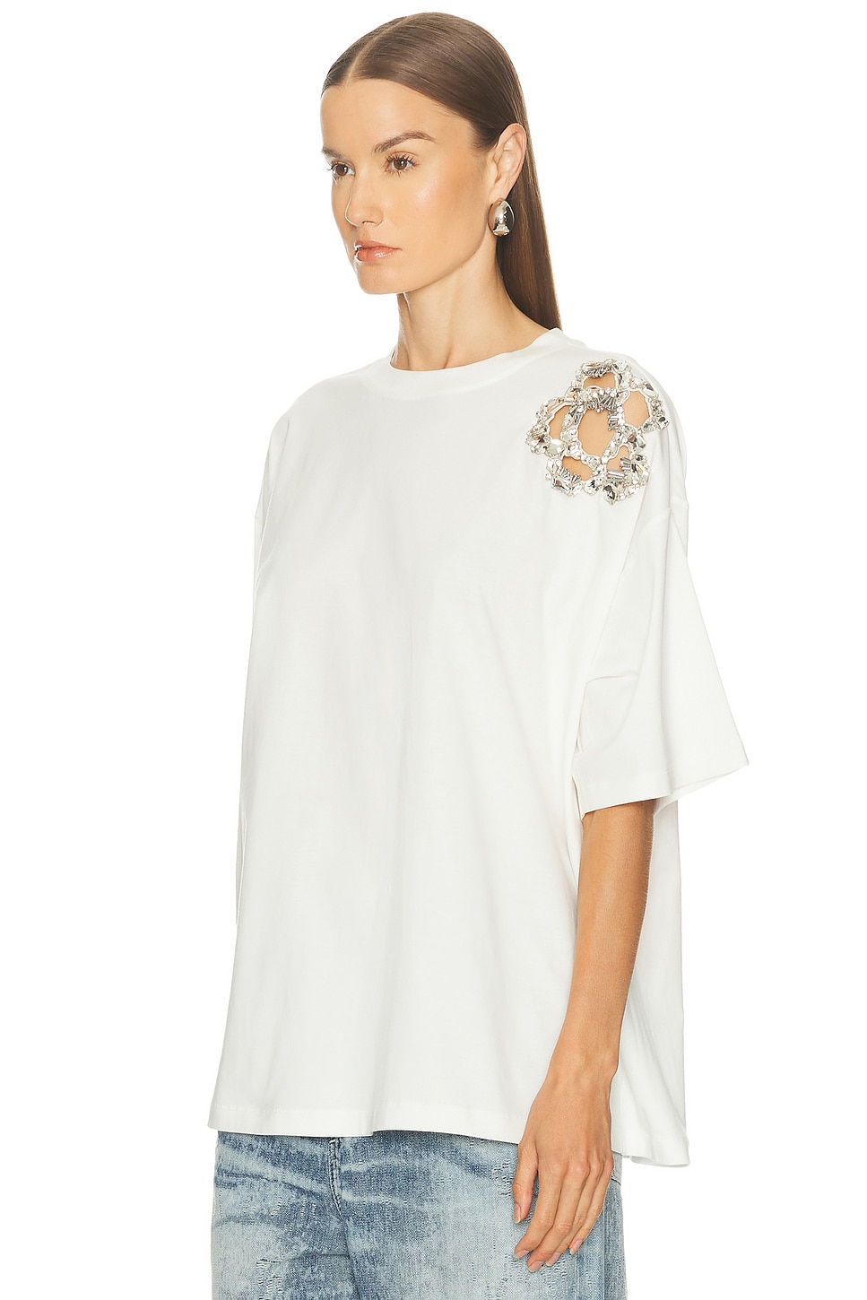 Area Flower T-shirt In White