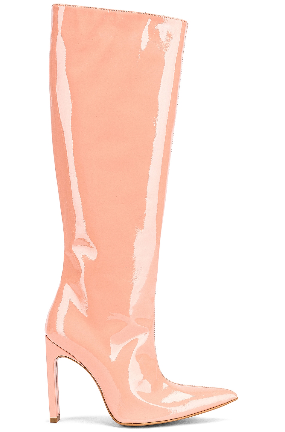 Image 1 of AREA Patent Knee High Boot in Nude