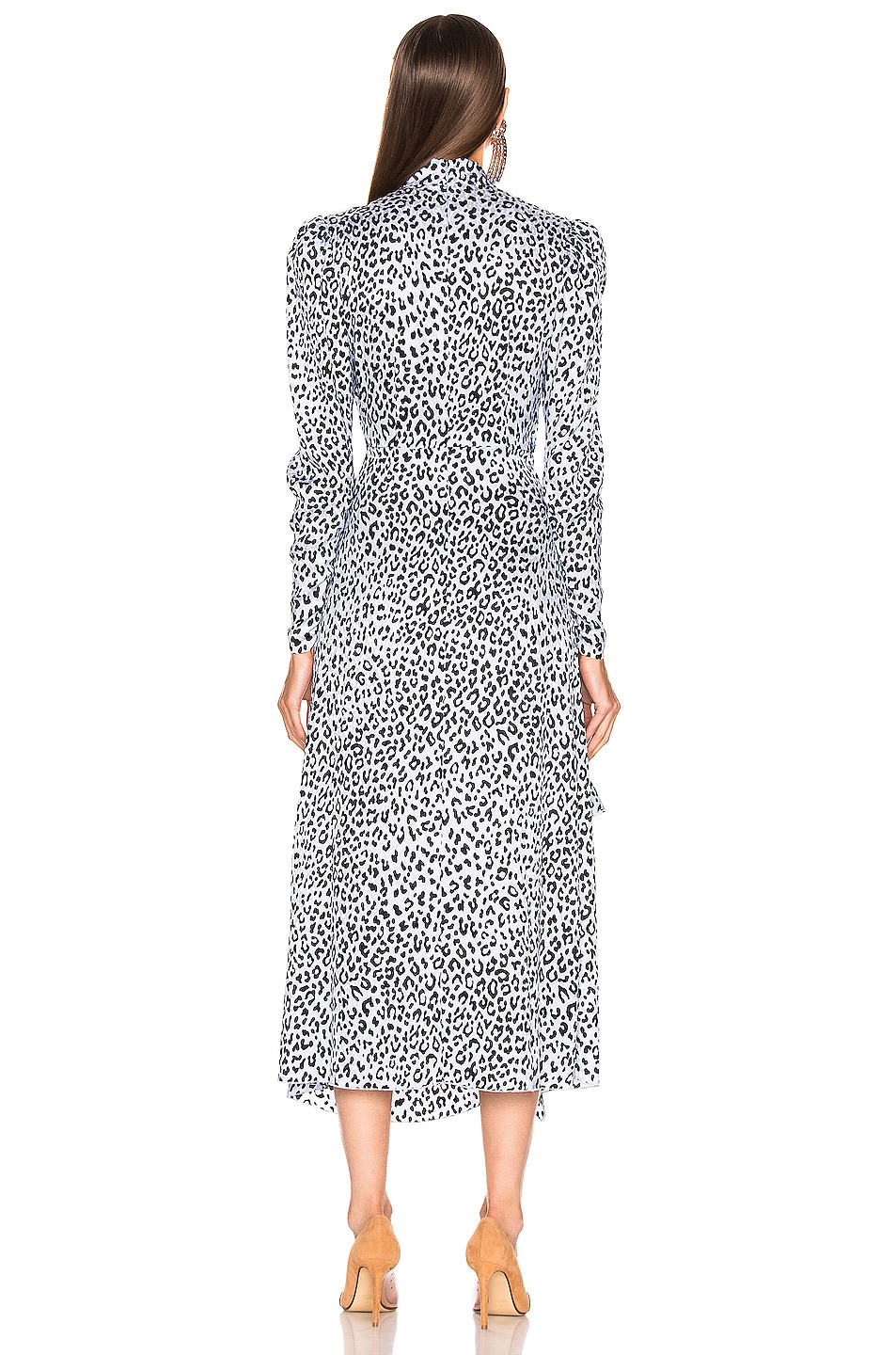 Amanda Leopard Ruffle Dress