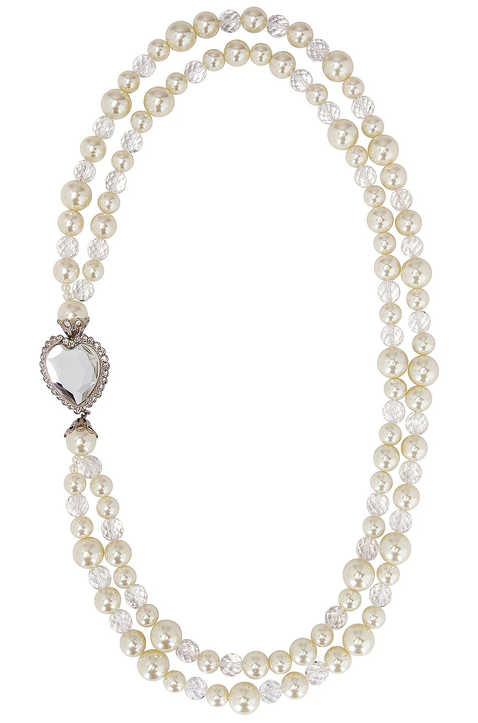 Image 1 of Alessandra Rich Faux Pearl Necklace in Pearl