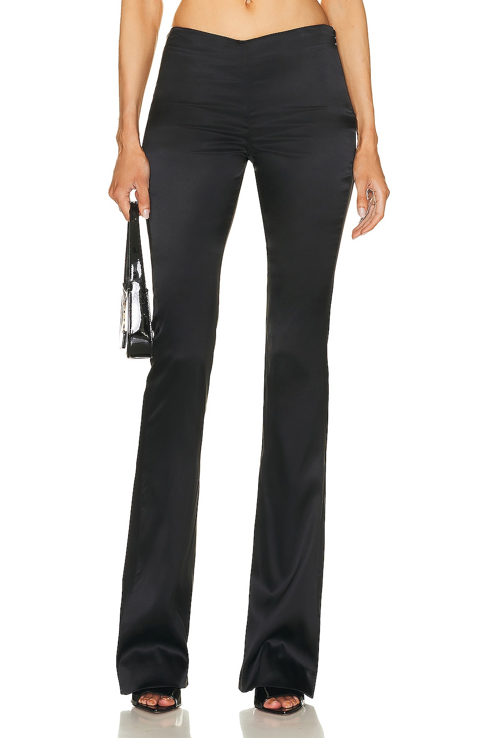 Image 1 of Alessandra Rich Low Rise Pant in Black
