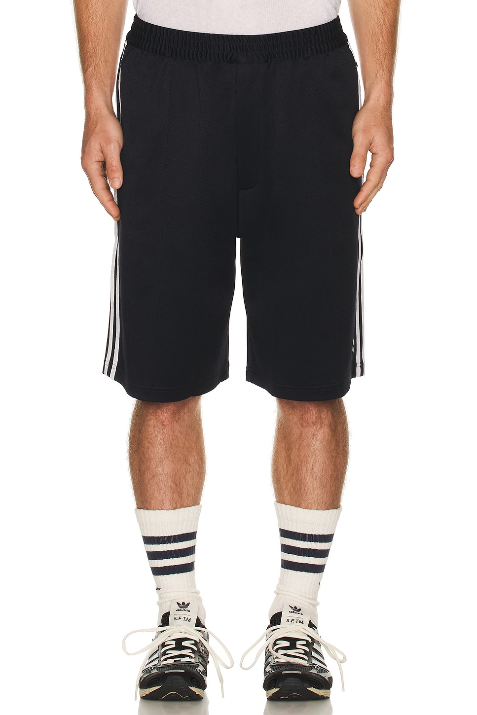 Image 1 of adidas by Wales Bonner Twill Short in Navy