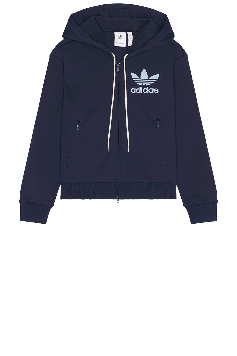 Image 1 of adidas by Wales Bonner Track Hoodie in Collegiate Navy