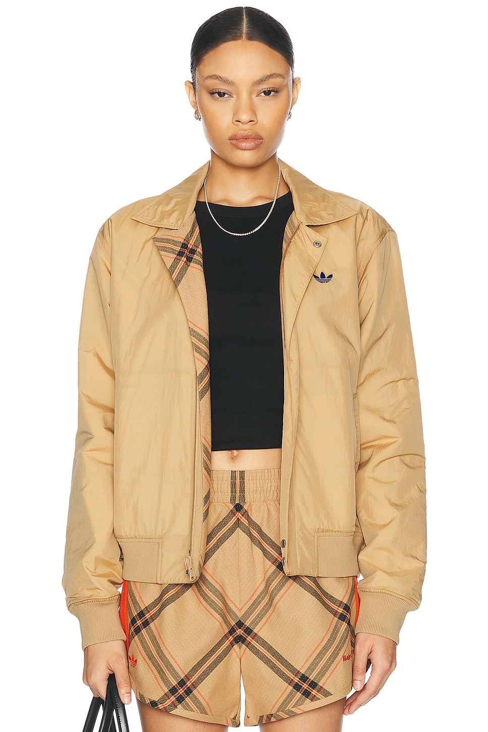 Reversible Harrington Jacket in Brown