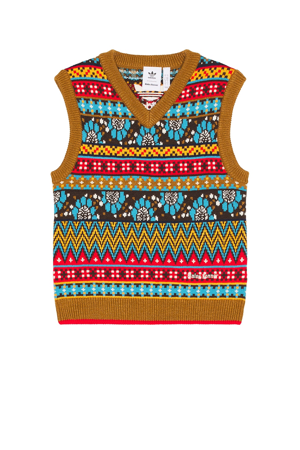 Shop Adidas Originals Knit Vest In Multicolor