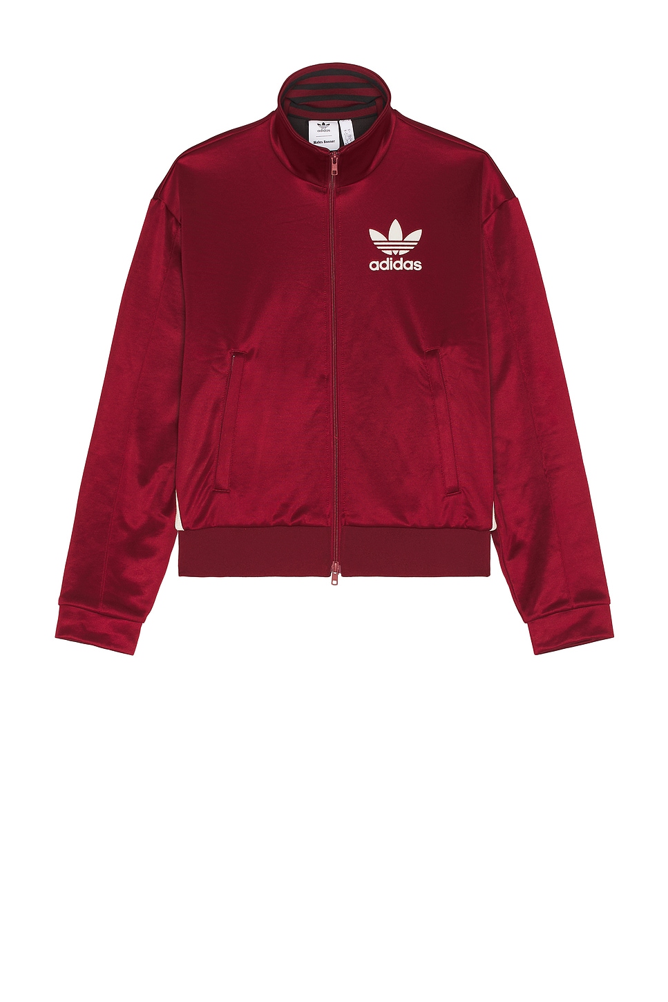 Image 1 of adidas by Wales Bonner Track Top in Collegiate Burgundy