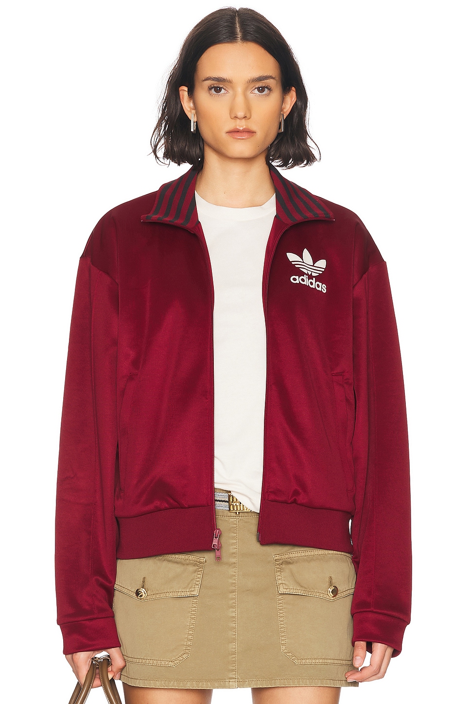 Track Top in Burgundy