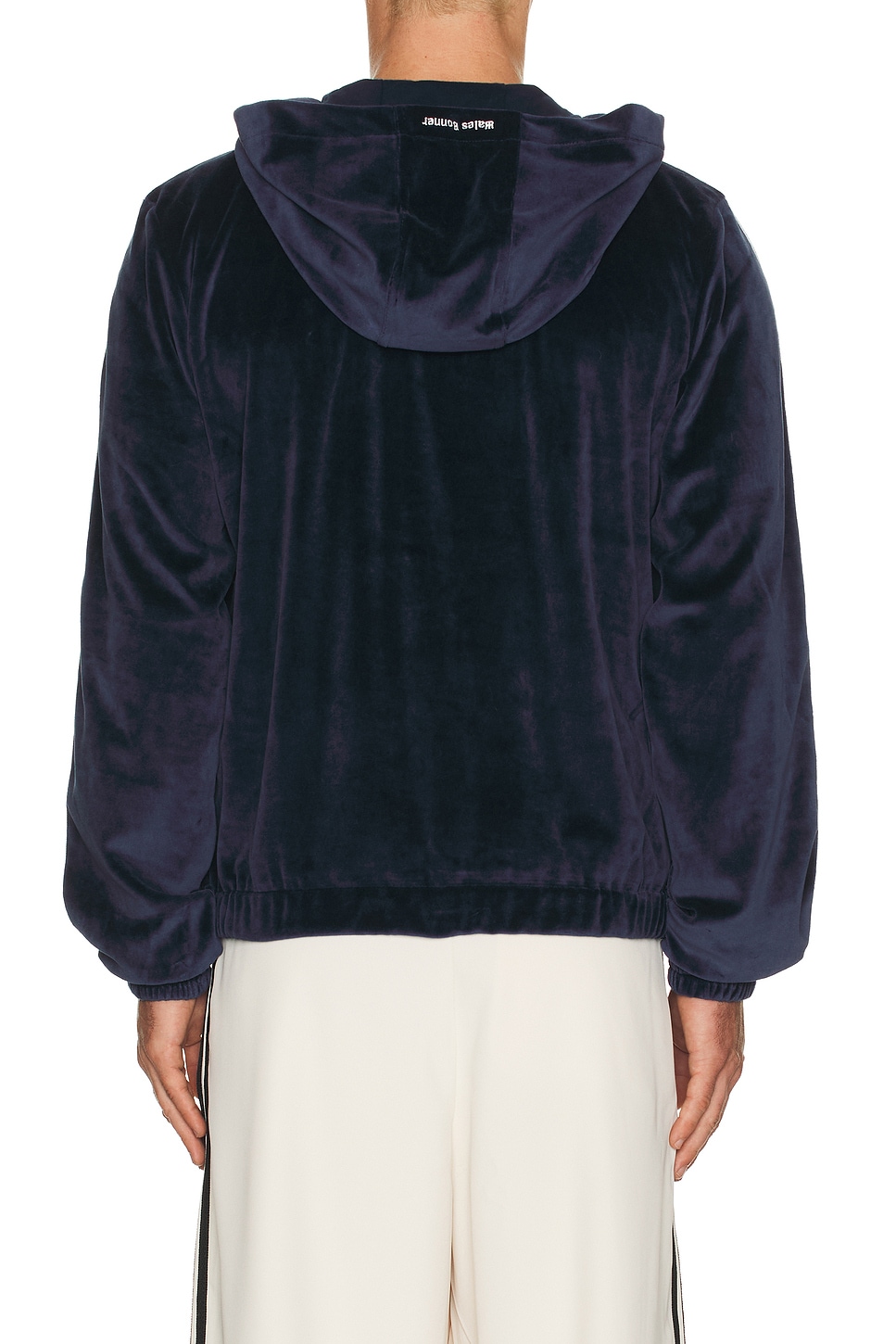 adidas by Wales Bonner Velour Track Jacket in Navy FWRD