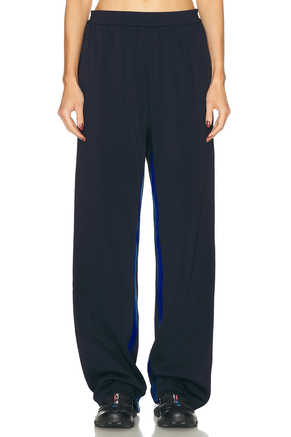 Image 1 of adidas by Wales Bonner Pique Track Pants in Night Navy