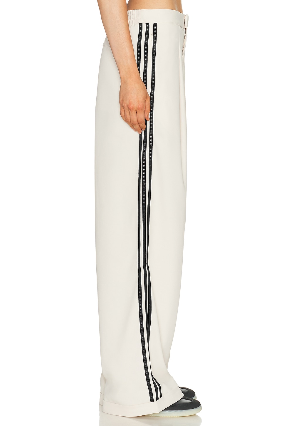 Image 2 of adidas by Wales Bonner Wide Trouser in Wonder White