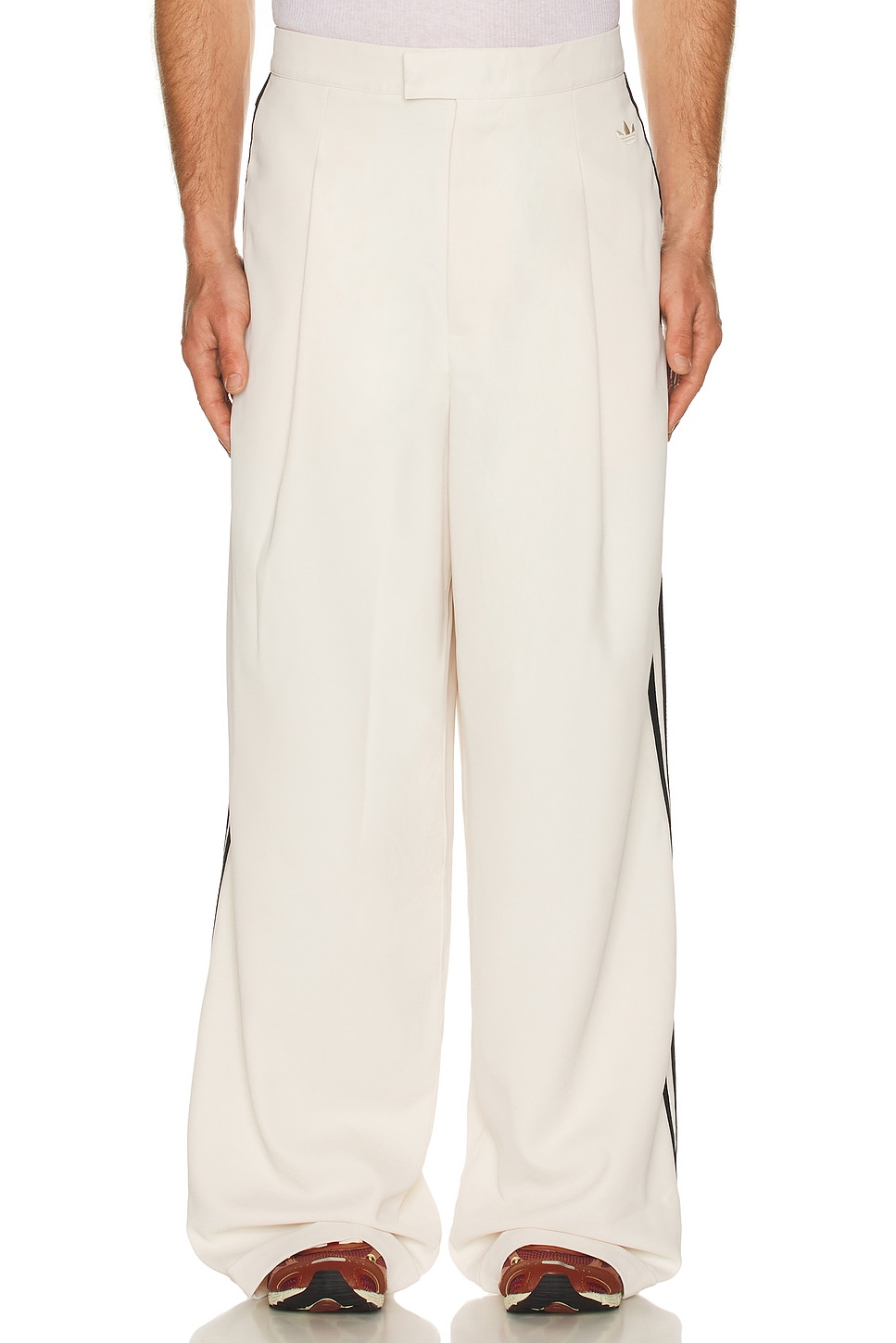 Image 1 of adidas by Wales Bonner Wide Trouser in Wonder White
