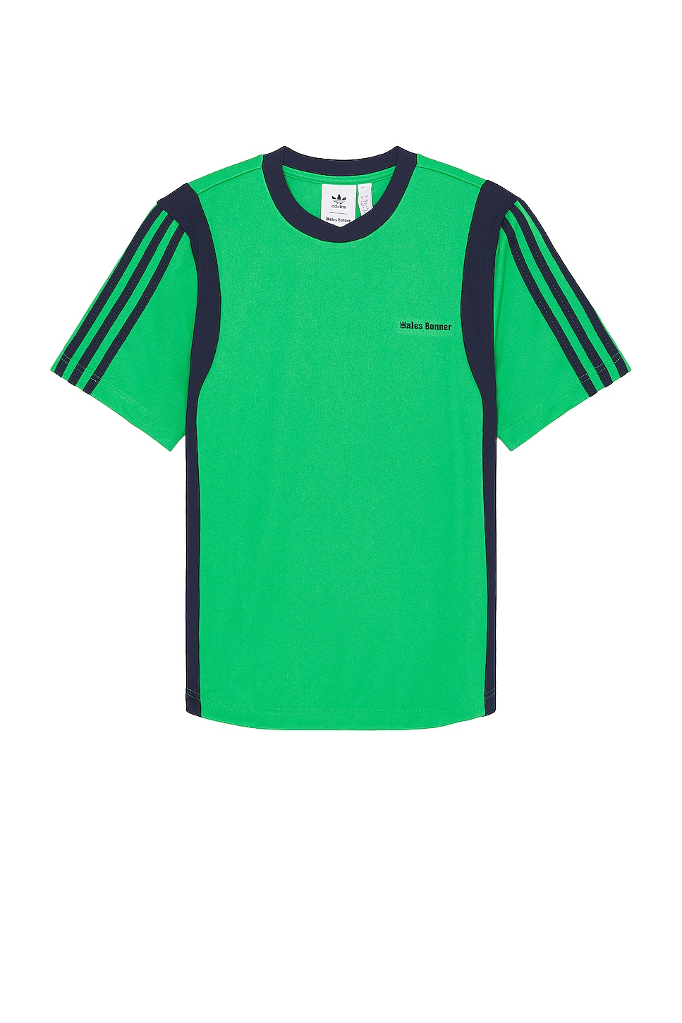 Image 1 of adidas by Wales Bonner Football T-shirt in Vivid Green