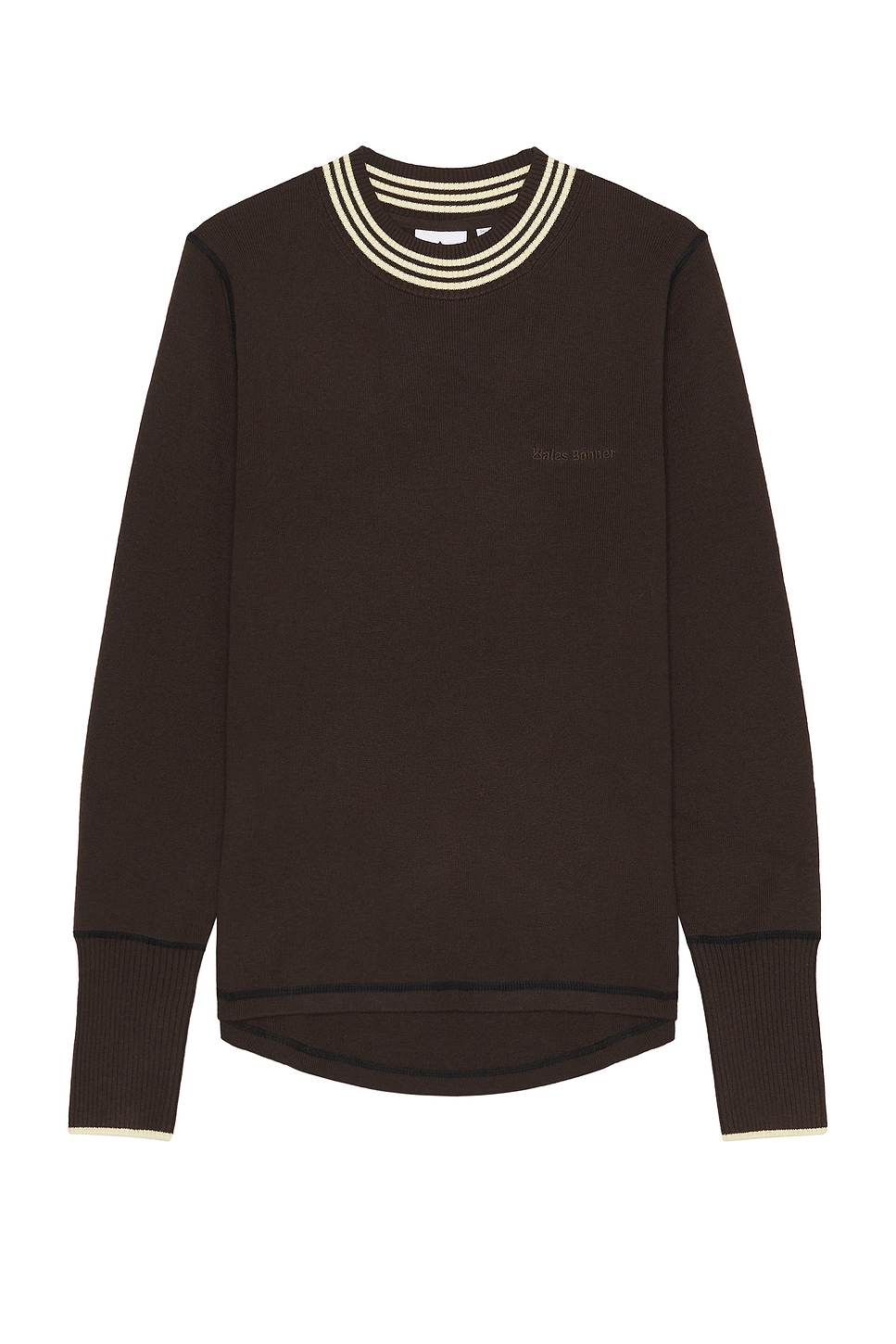 Image 1 of adidas by Wales Bonner Knit Top in Dark Brown