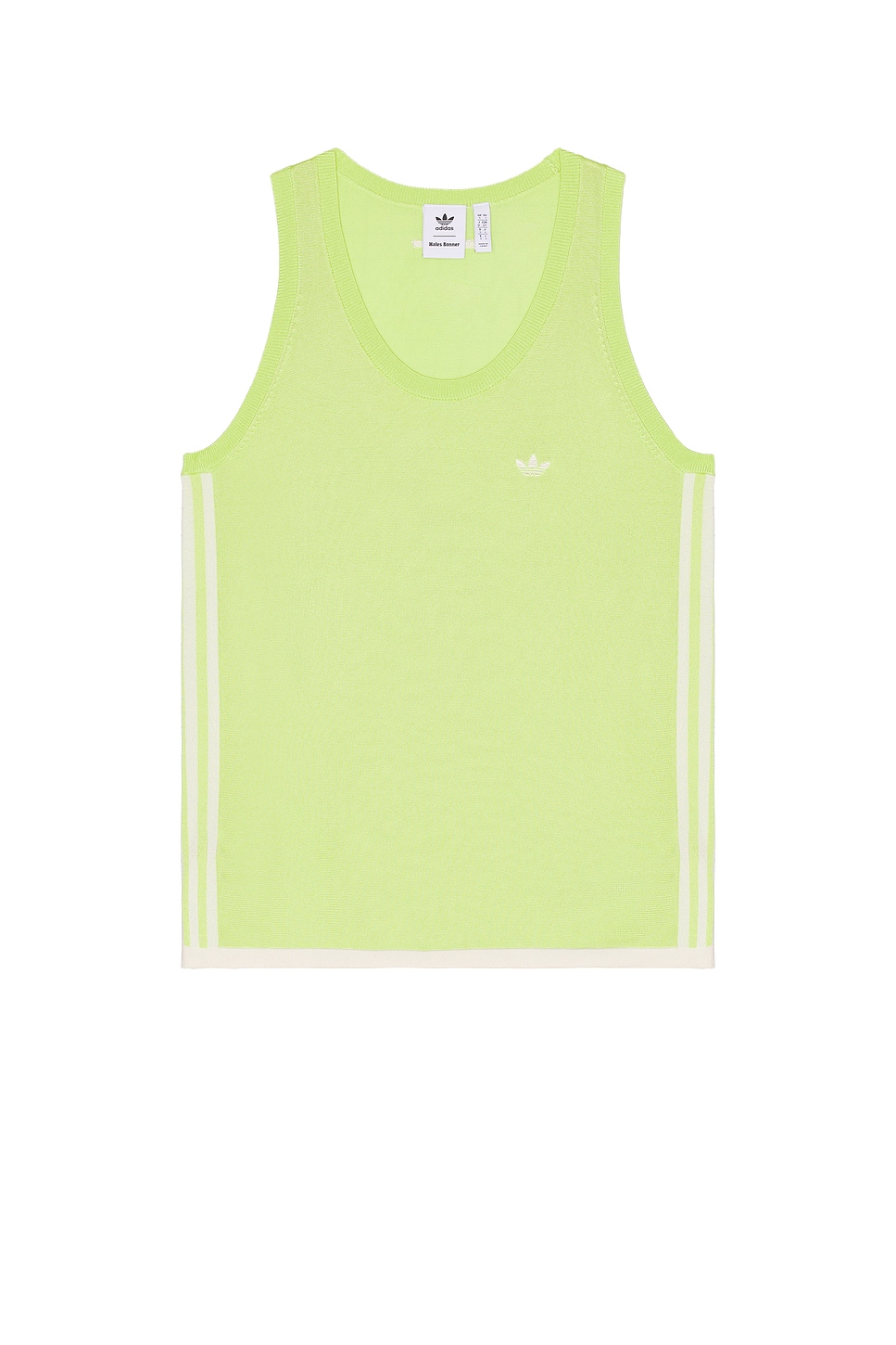 Image 1 of adidas by Wales Bonner Knit Vest in Semi Frozen Yellow & Chalk White