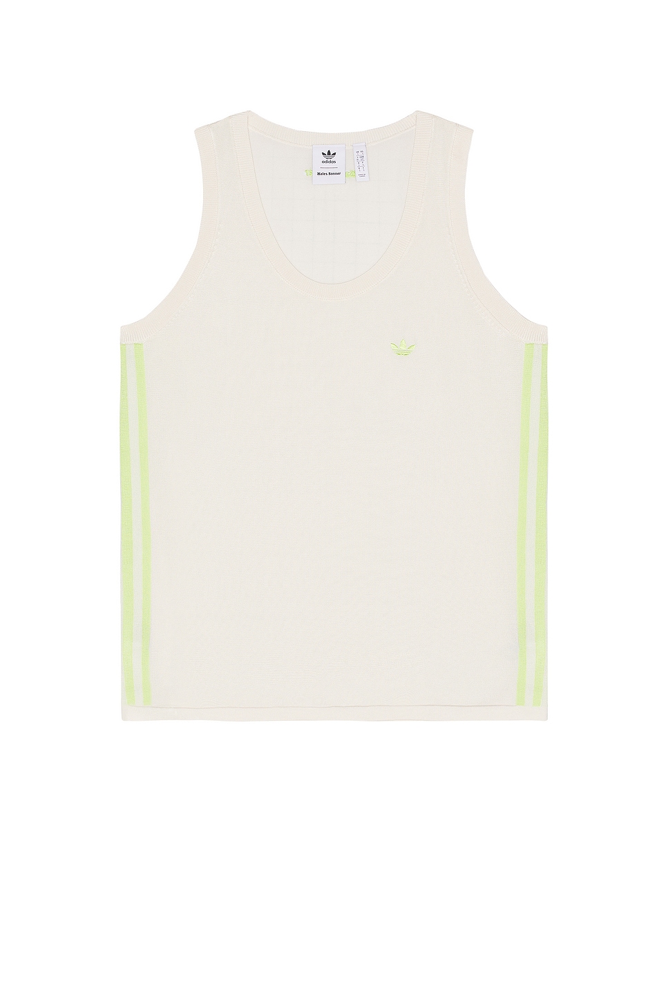 Adidas Originals Knit Vest In Chalk White & Semi Frozen Yellow