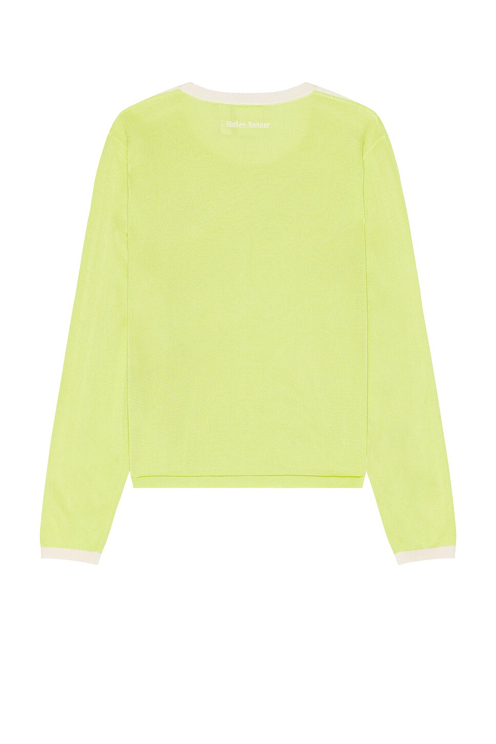 Shop Adidas Originals Knit Long Sleeve Tee In Semi Frozen Yellow & Chalk White