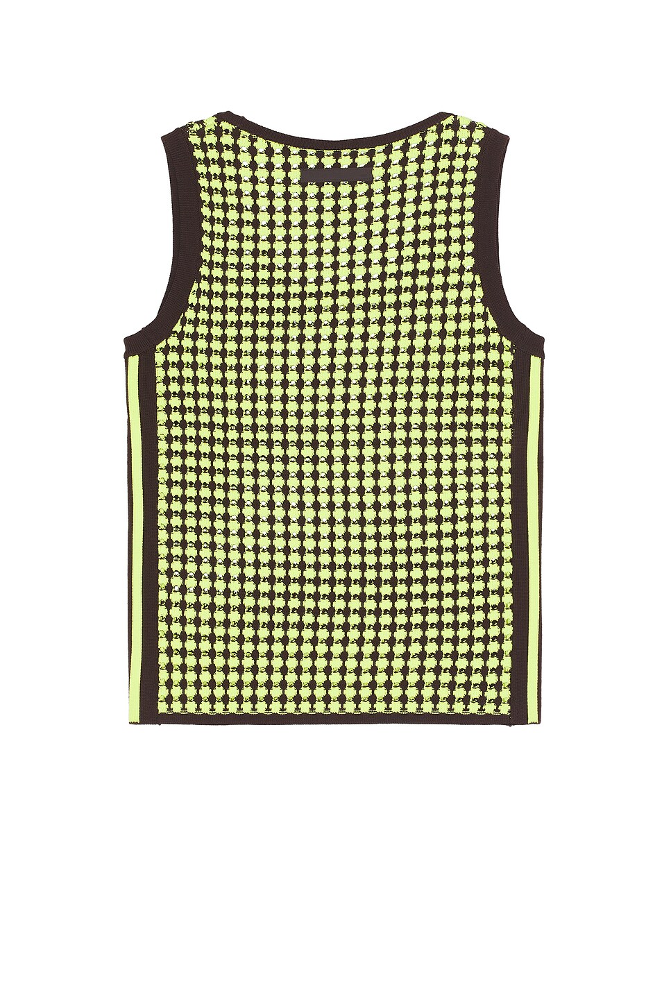 Shop Adidas Originals Crochet Vest In Semi Frozen Yellow & Night Brown