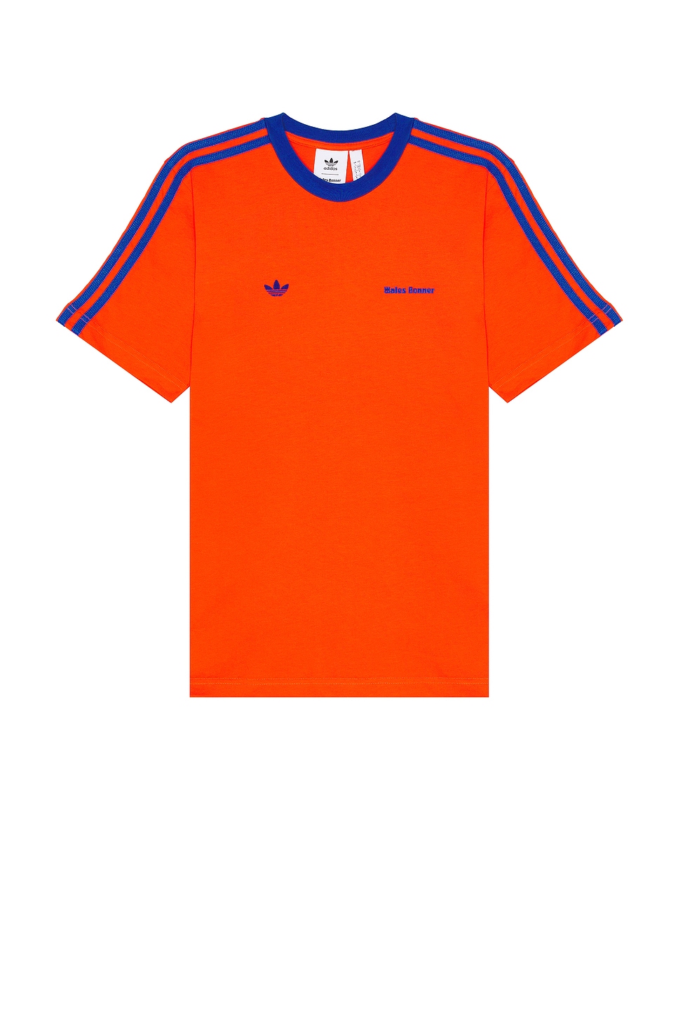 Image 1 of adidas by Wales Bonner Short Sleeve Tee in Bold Orange & Team Royal Blue