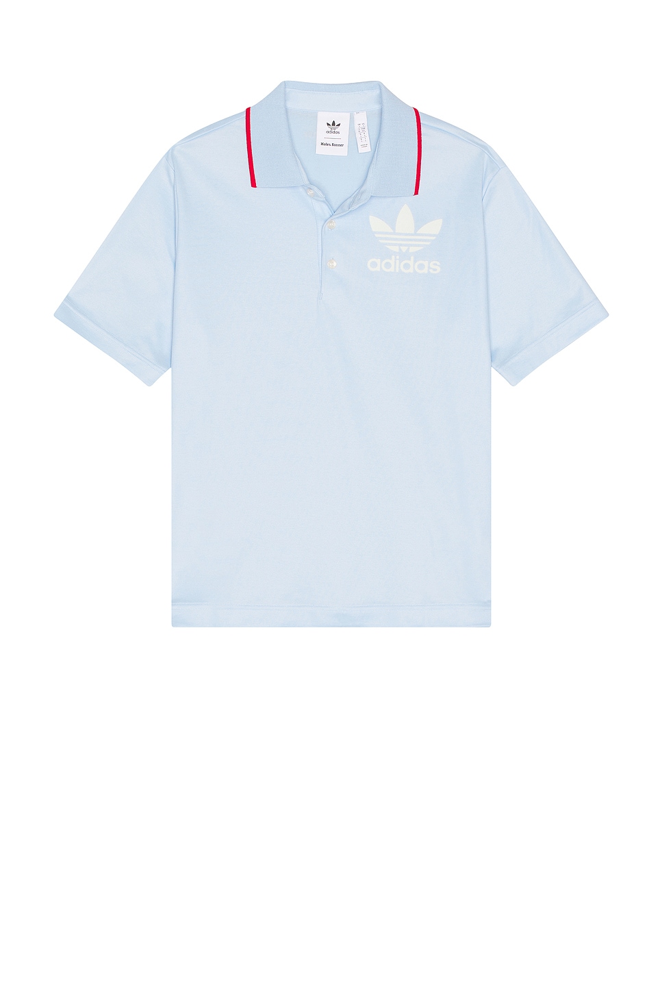 Image 1 of adidas by Wales Bonner Polo Shirt in Glow Blue