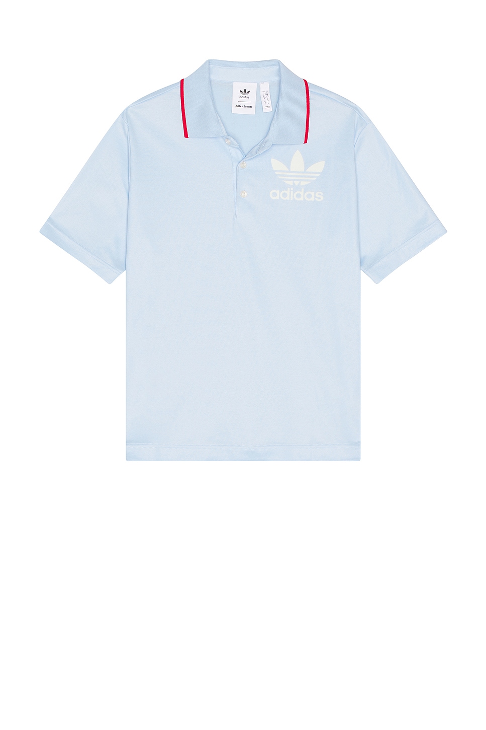 Image 1 of adidas by Wales Bonner Polo Shirt in Glow Blue