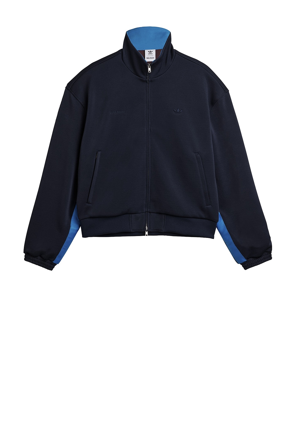 Pique Track Top in Navy