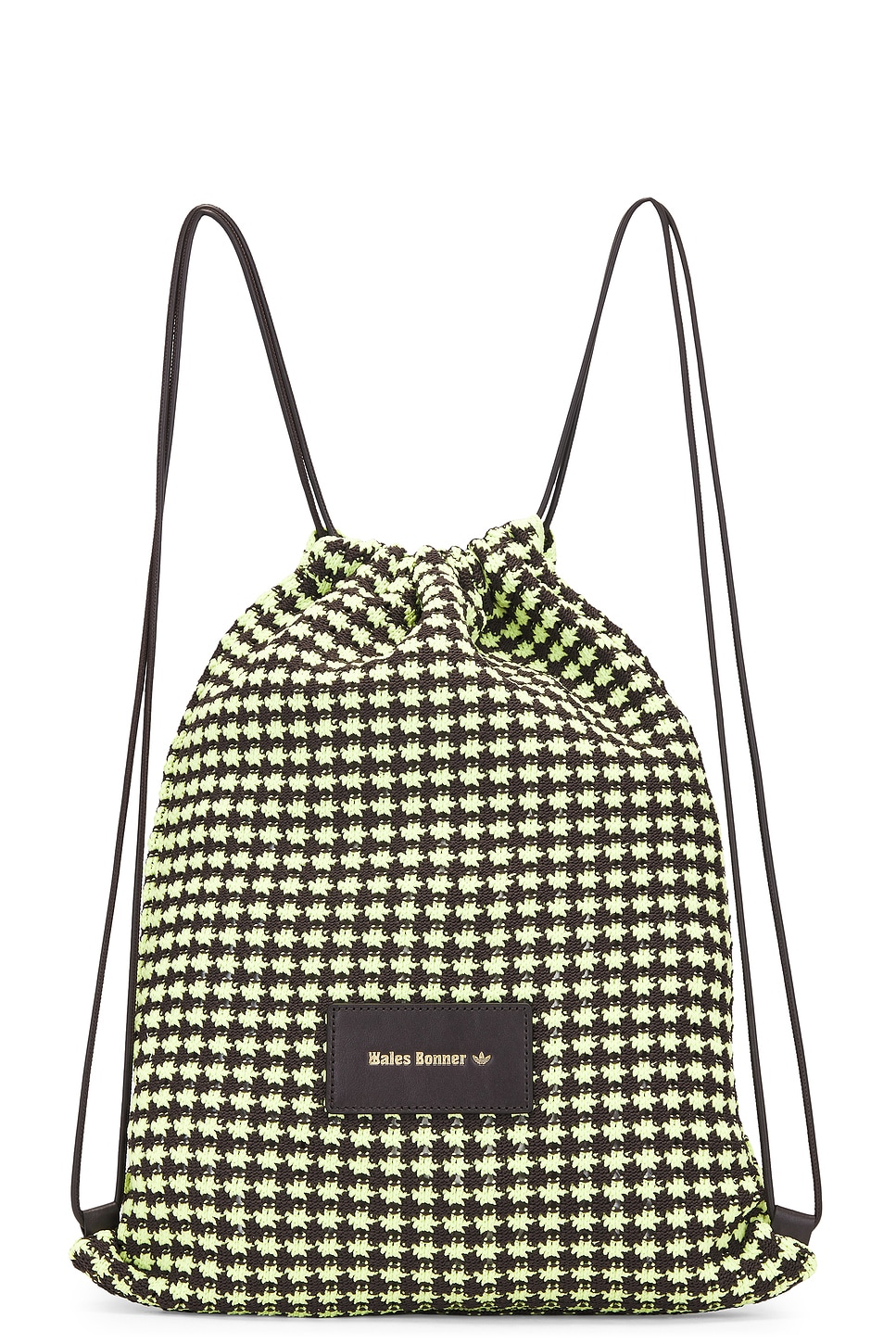 Shop Adidas Originals Crochet Gymbag In Semi Frozen Yellow & Night Brown