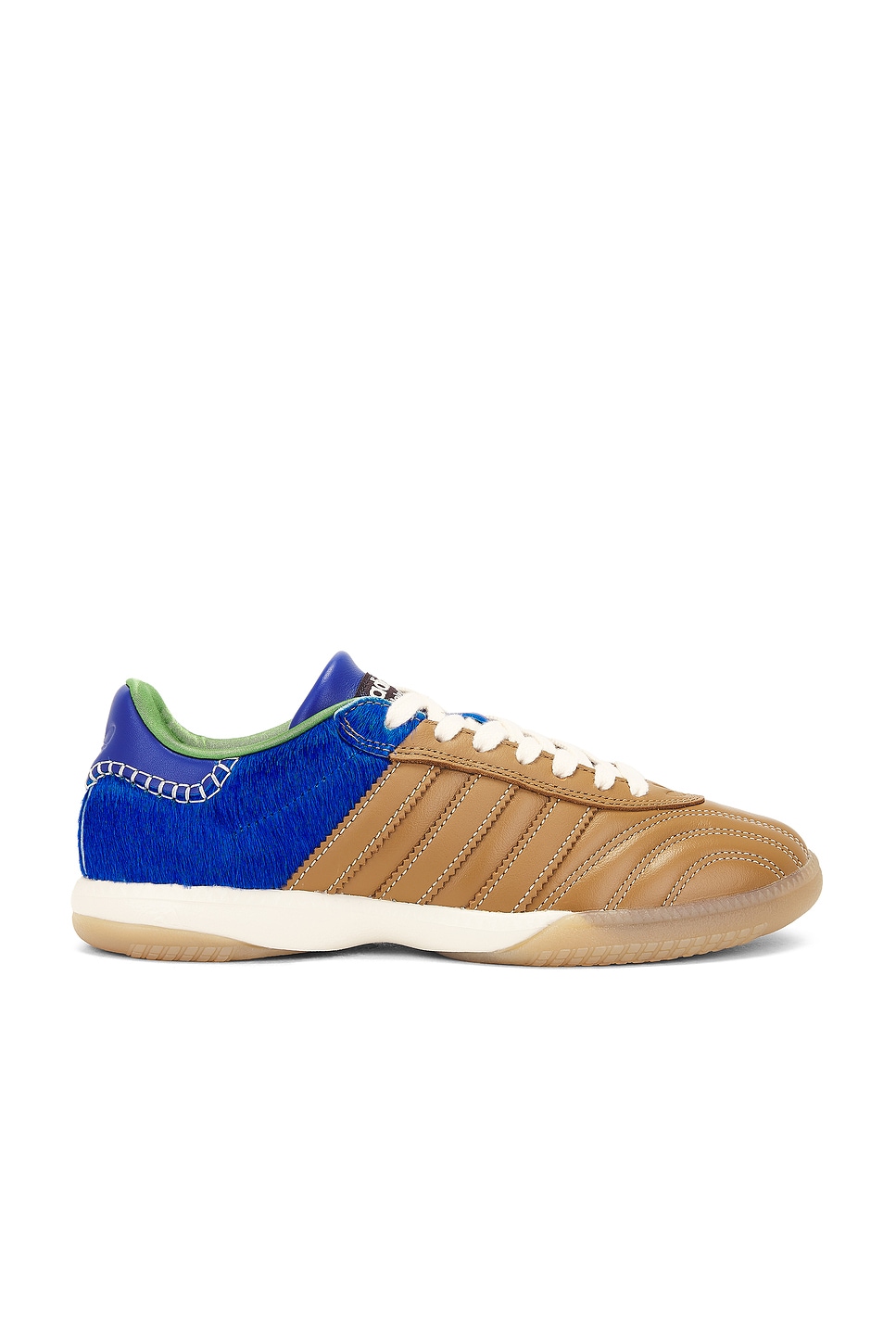 Image 1 of adidas by Wales Bonner Samba Millenium Sneaker in Desert, Team Royal Blue, & Crew Green