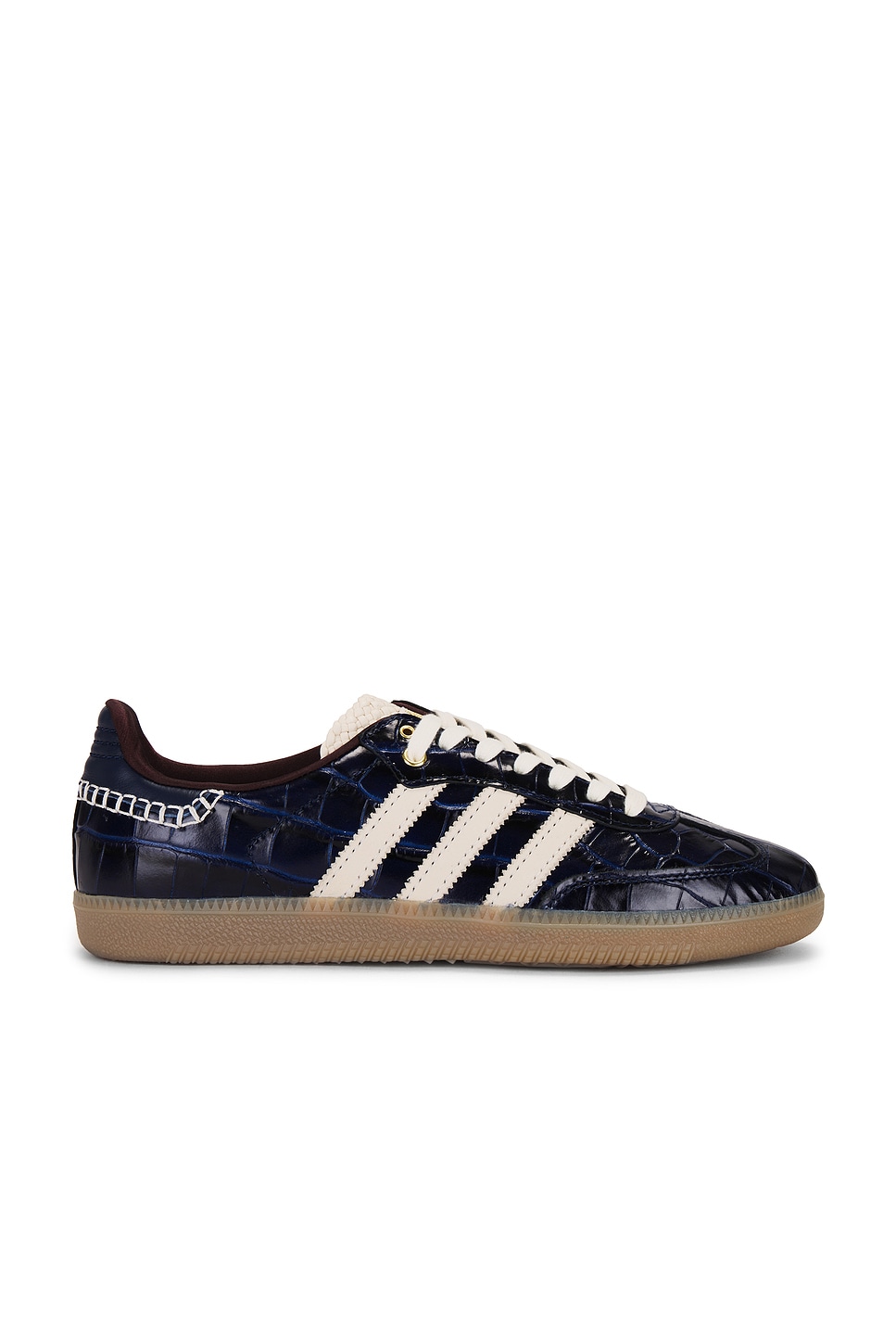 Image 1 of adidas by Wales Bonner Samba Sneaker in Collegiate Navy, Wonder White, & Night Red