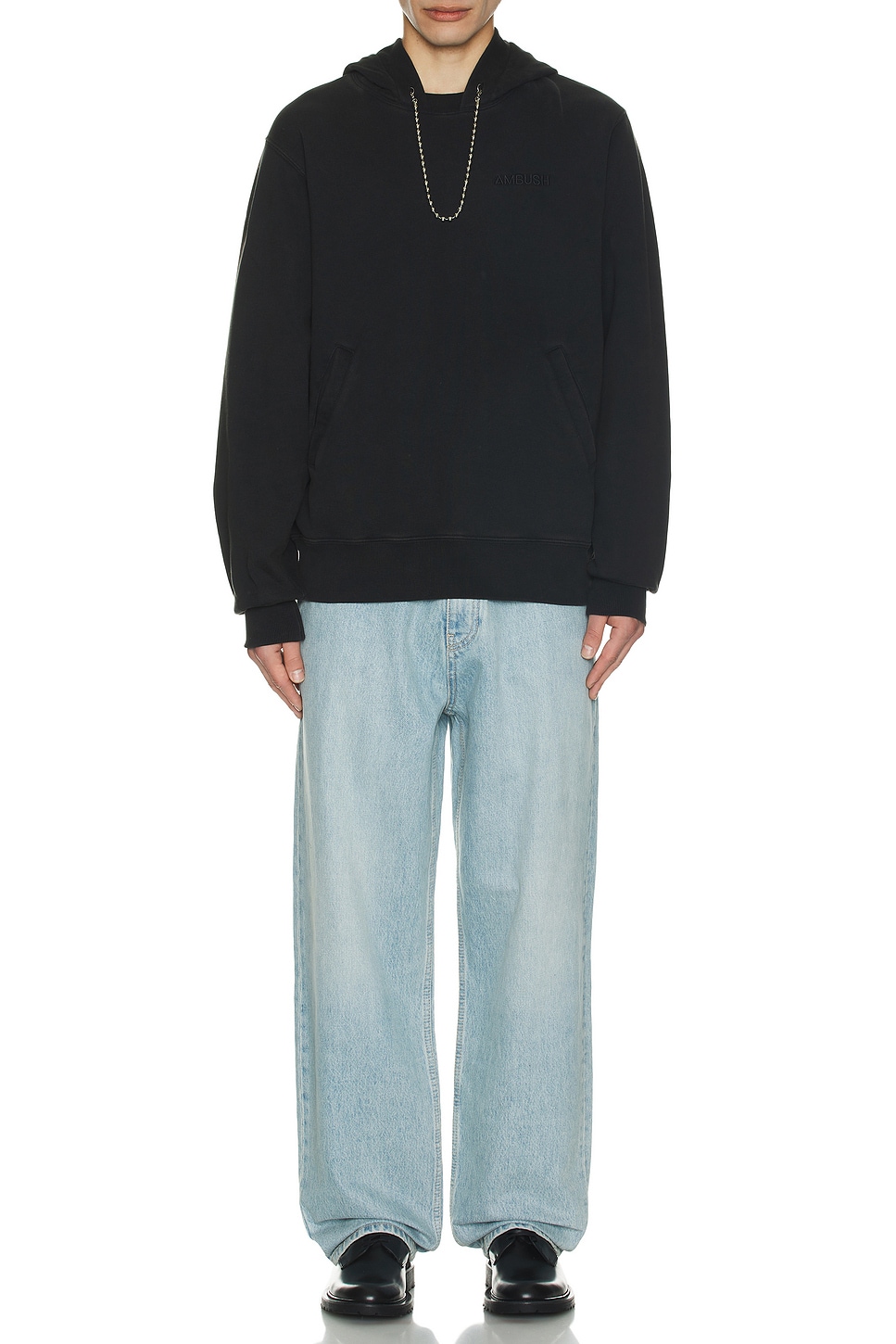 Image 1 of Ambush Ballchain Hoodie in Black