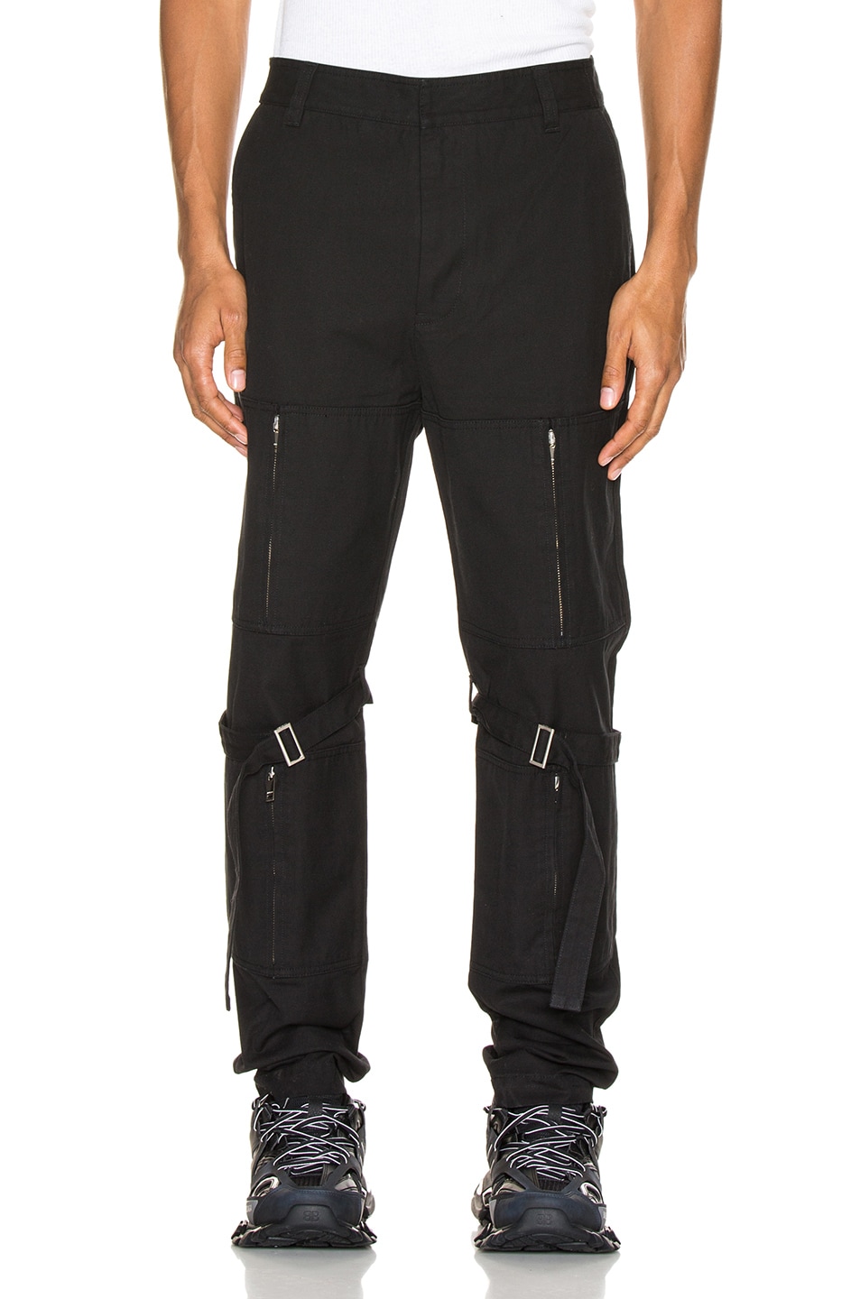 Image 1 of Ambush Zipper Bondage Pants in Black
