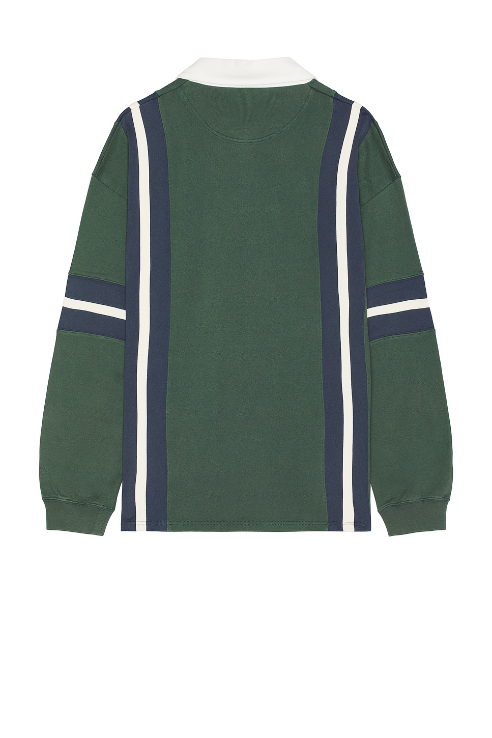 Shop Ambush Striped Rugby Shirt In Green Gables Insign