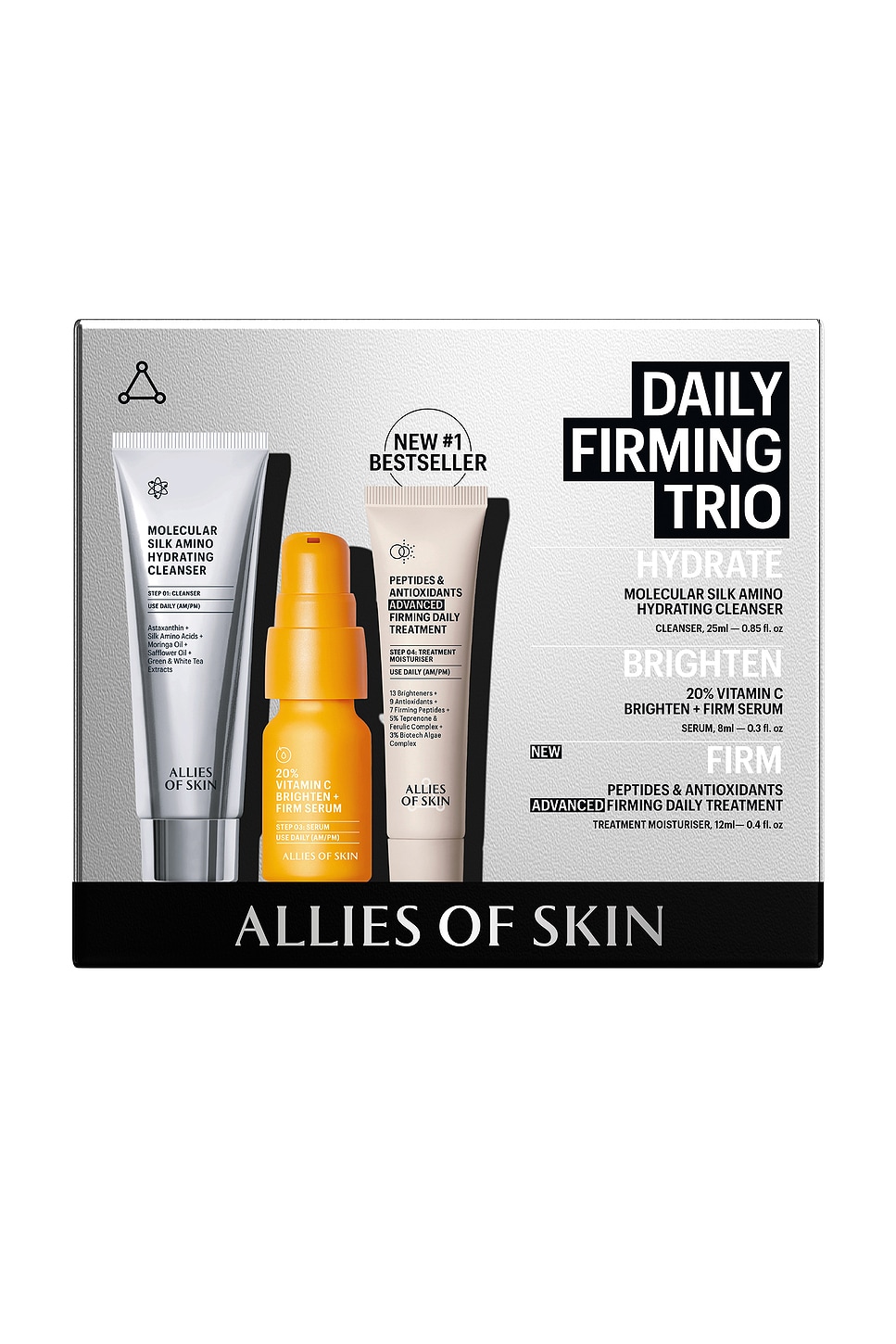 ALLIES OF SKIN DAILY FIRMING TRIO SKINCARE KIT 