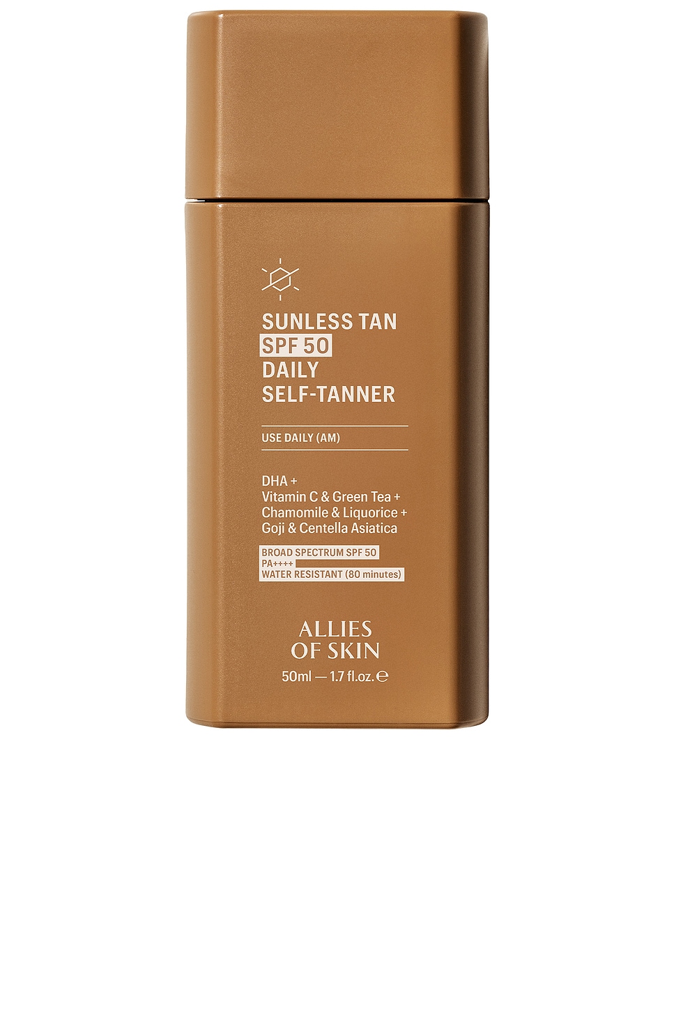 Sunless Tan SPF 50 Daily Self-Tanner in Beauty: NA