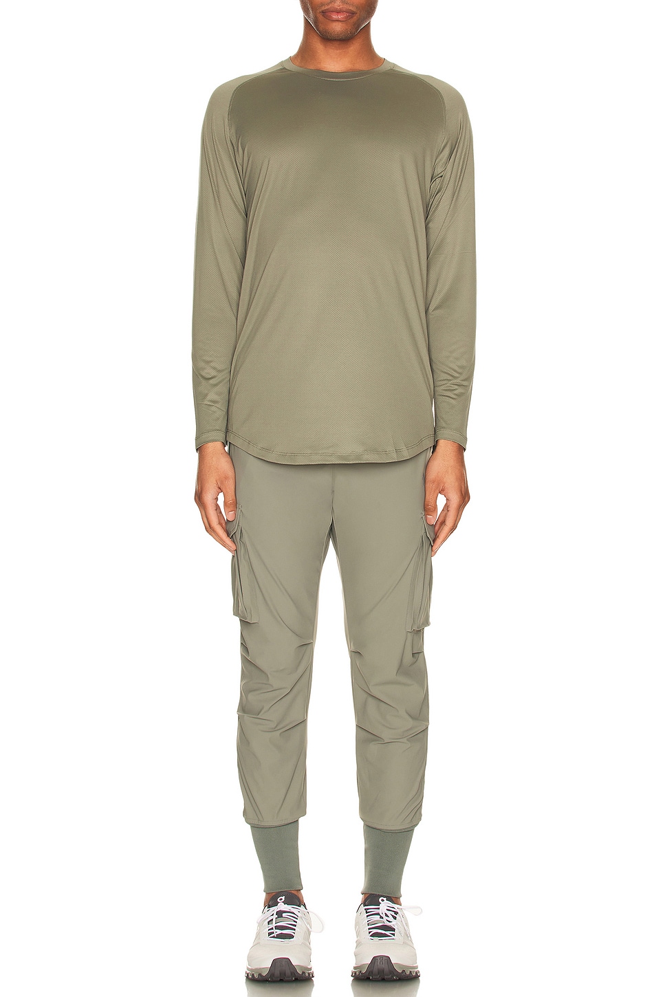 ASRV Tetra-lite Cargo High Rib Jogger in Sage | FWRD