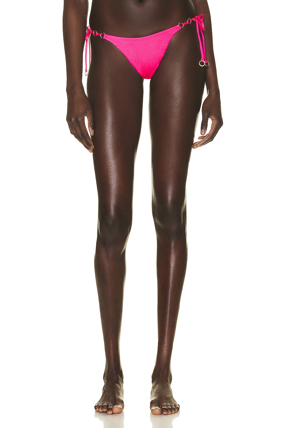 Image 1 of Agent Provocateur Ashia Tie Side Bikini Bottom in Pink