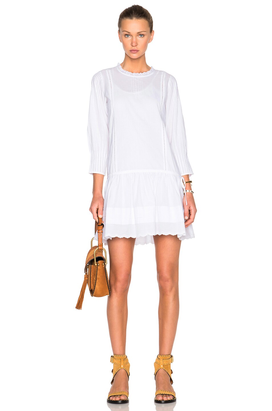 Image 1 of Athe by Vanessa Bruno Erika Dress in Blanc