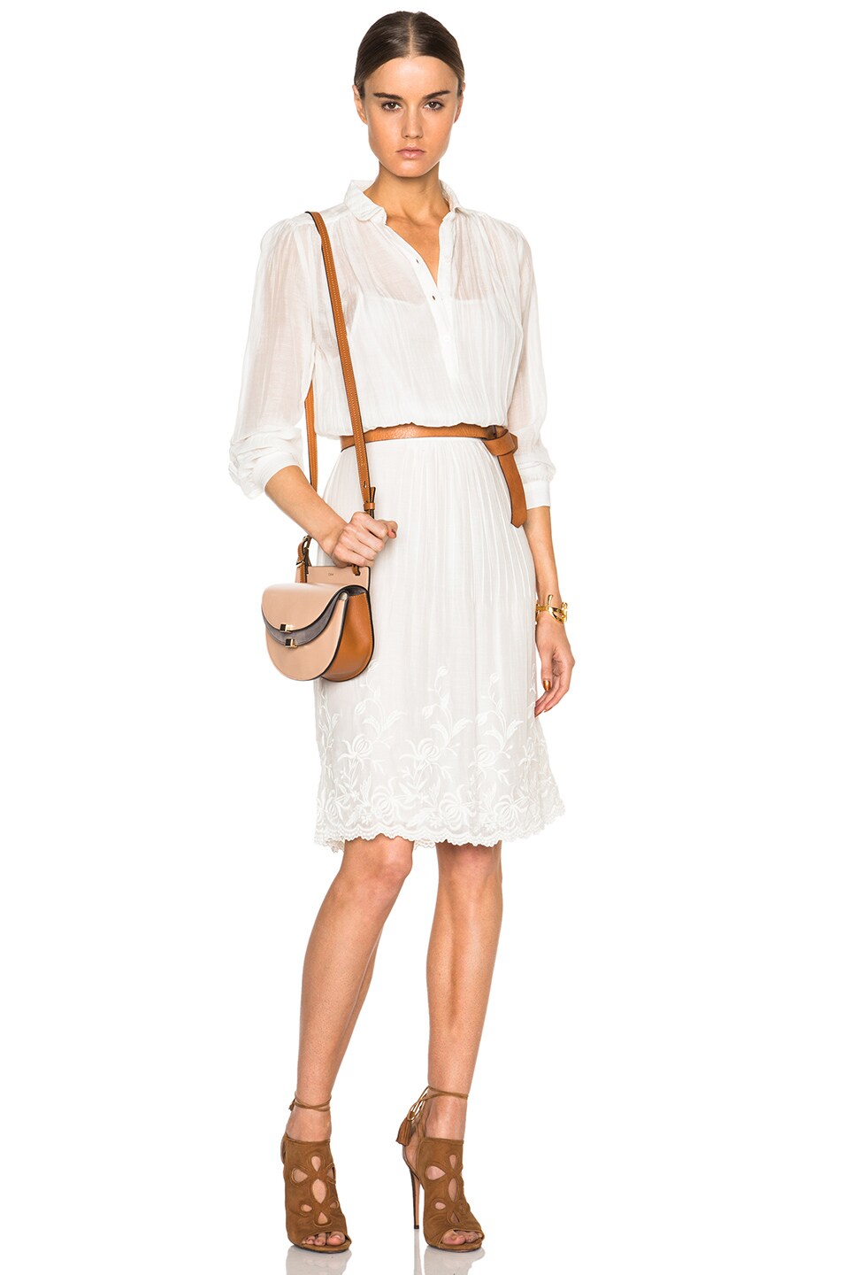 Image 1 of Athe by Vanessa Bruno Dolores Dress in Blanc