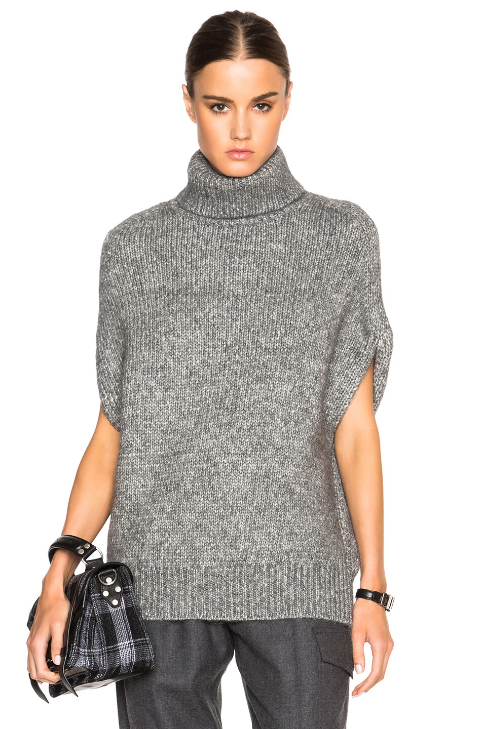 Image 1 of Athe by Vanessa Bruno Demone Sweater in Gris Chine Clair