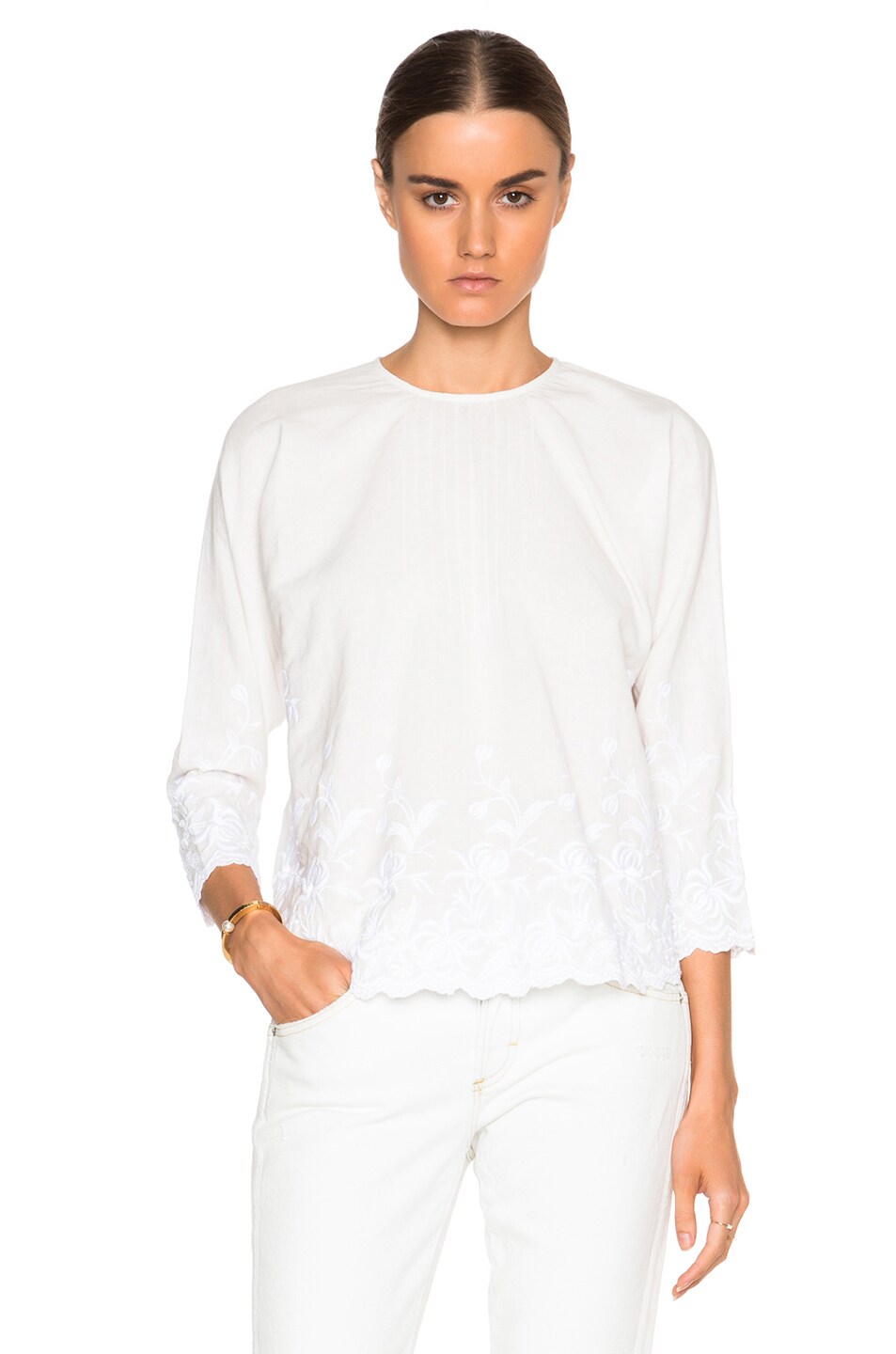 Image 1 of Athe by Vanessa Bruno Duc Top in Blanc