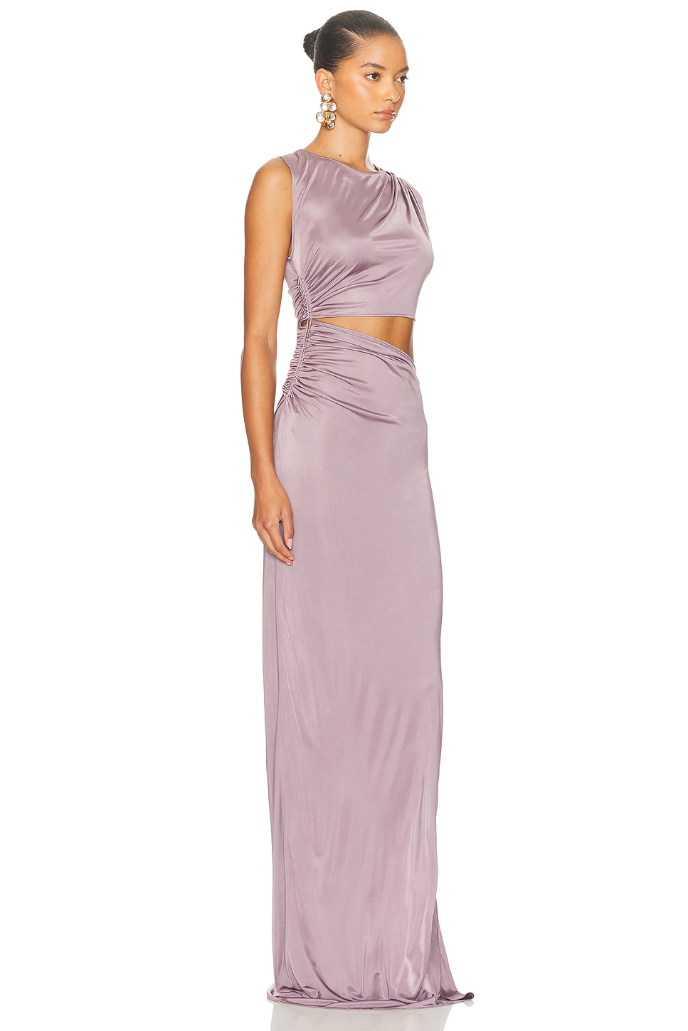 Atlein Woman Maxi Dress Lilac Size 8 Viscose In Purple