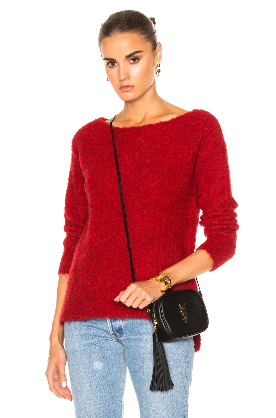 Image 1 of ATM Anthony Thomas Melillo Cozy Pullover Sweater in Hollyberry