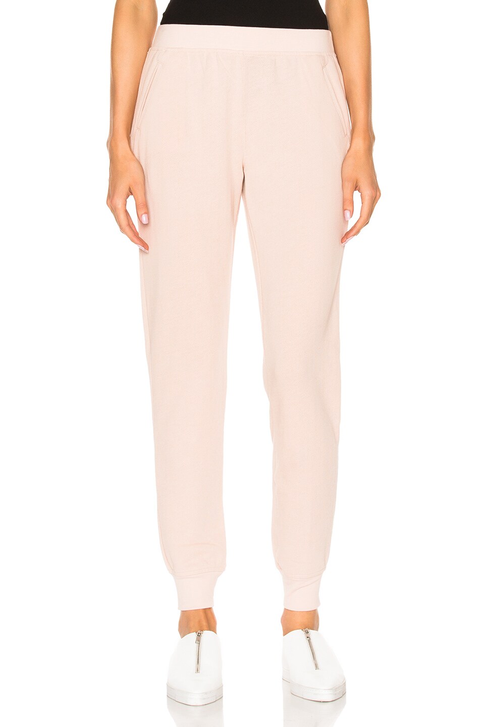 Image 1 of ATM Anthony Thomas Melillo French Terry Slim Sweat Pant in Blush
