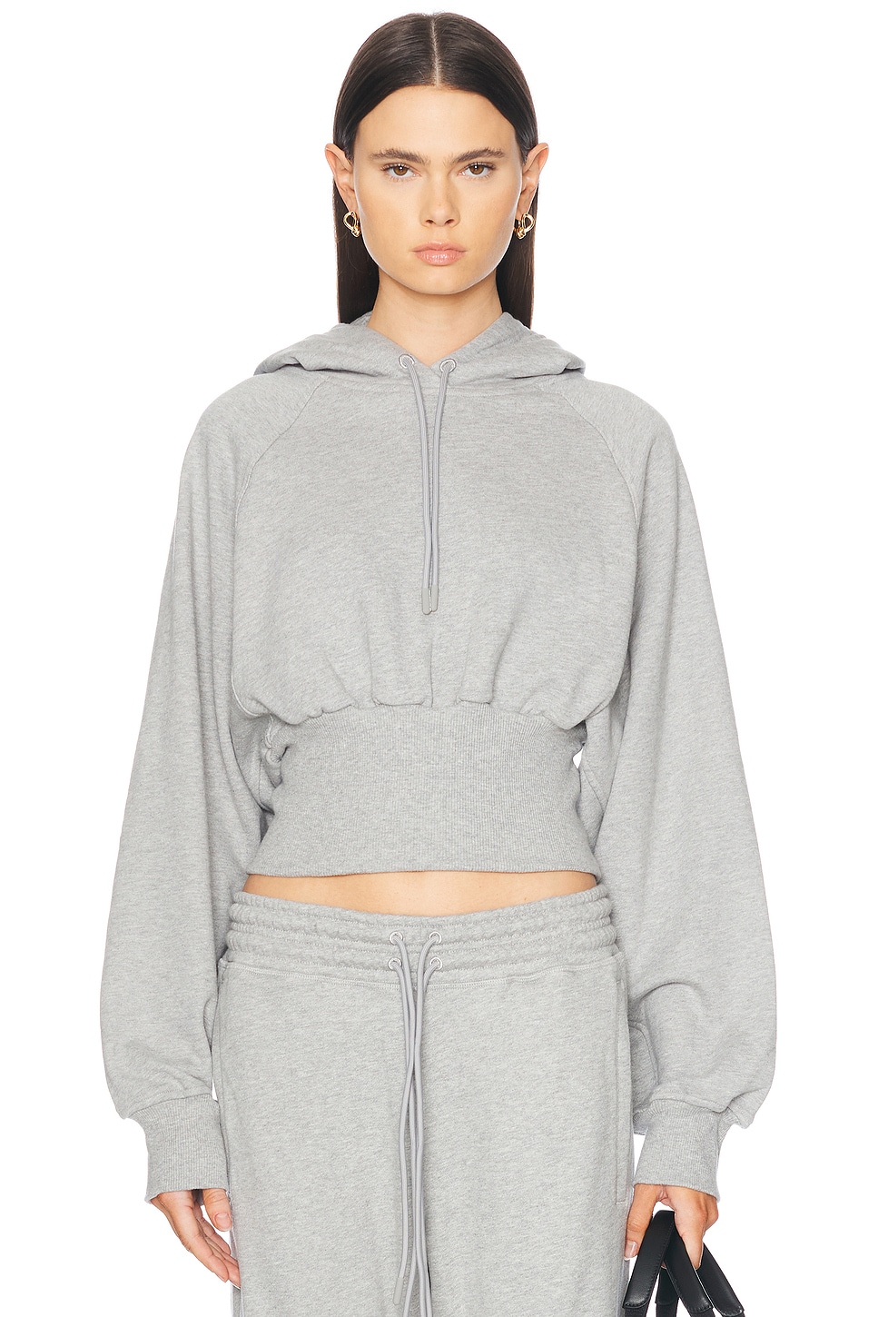 Cropped Hoodie in Grey