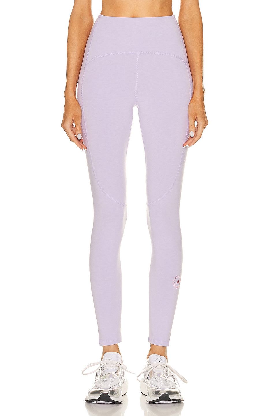 Image 1 of adidas by Stella McCartney True Strength Yoga 7/8 Tight Legging in Shift Purple