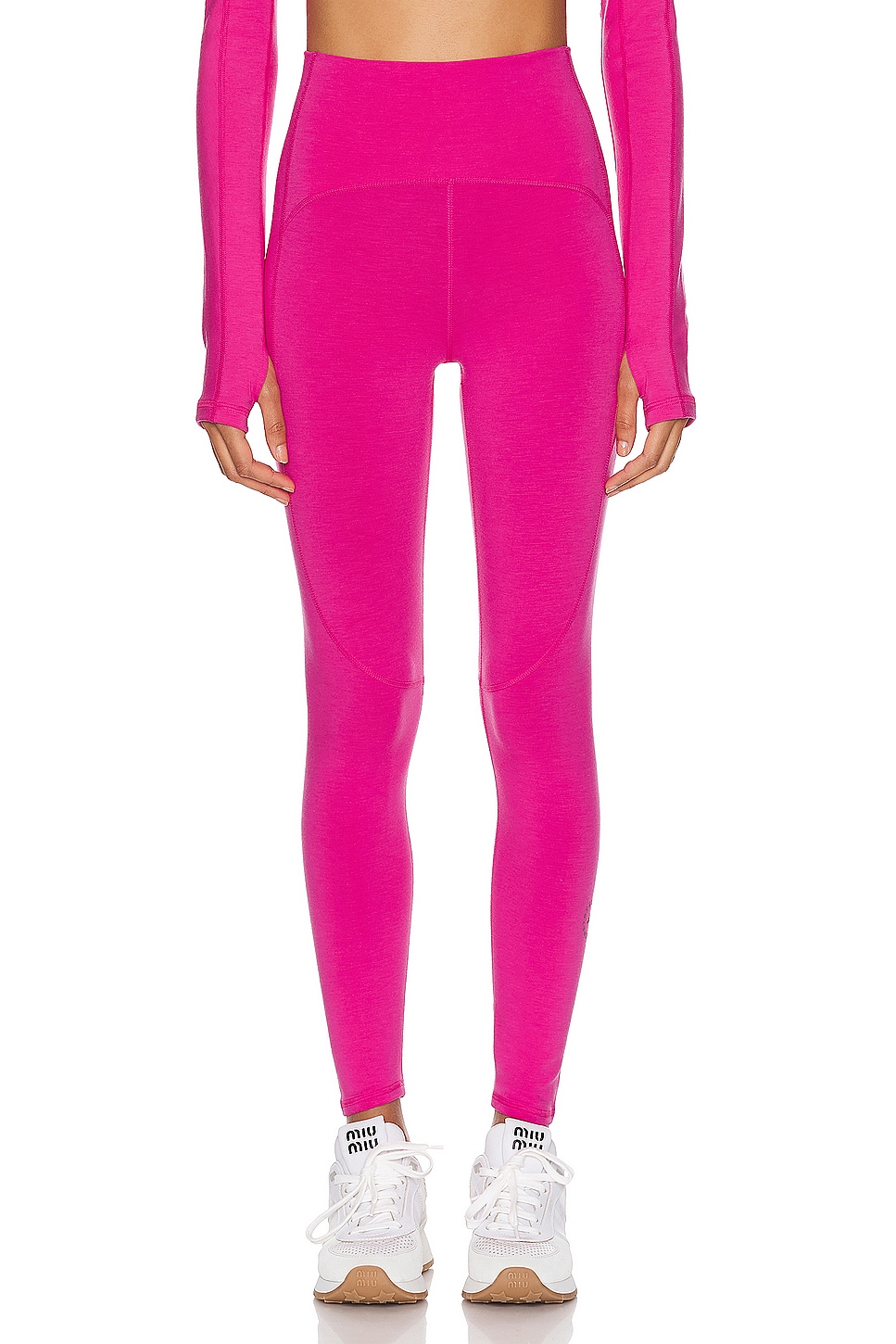 Image 1 of adidas by Stella McCartney True Strength Yoga 7/8 Tight in Real Magenta