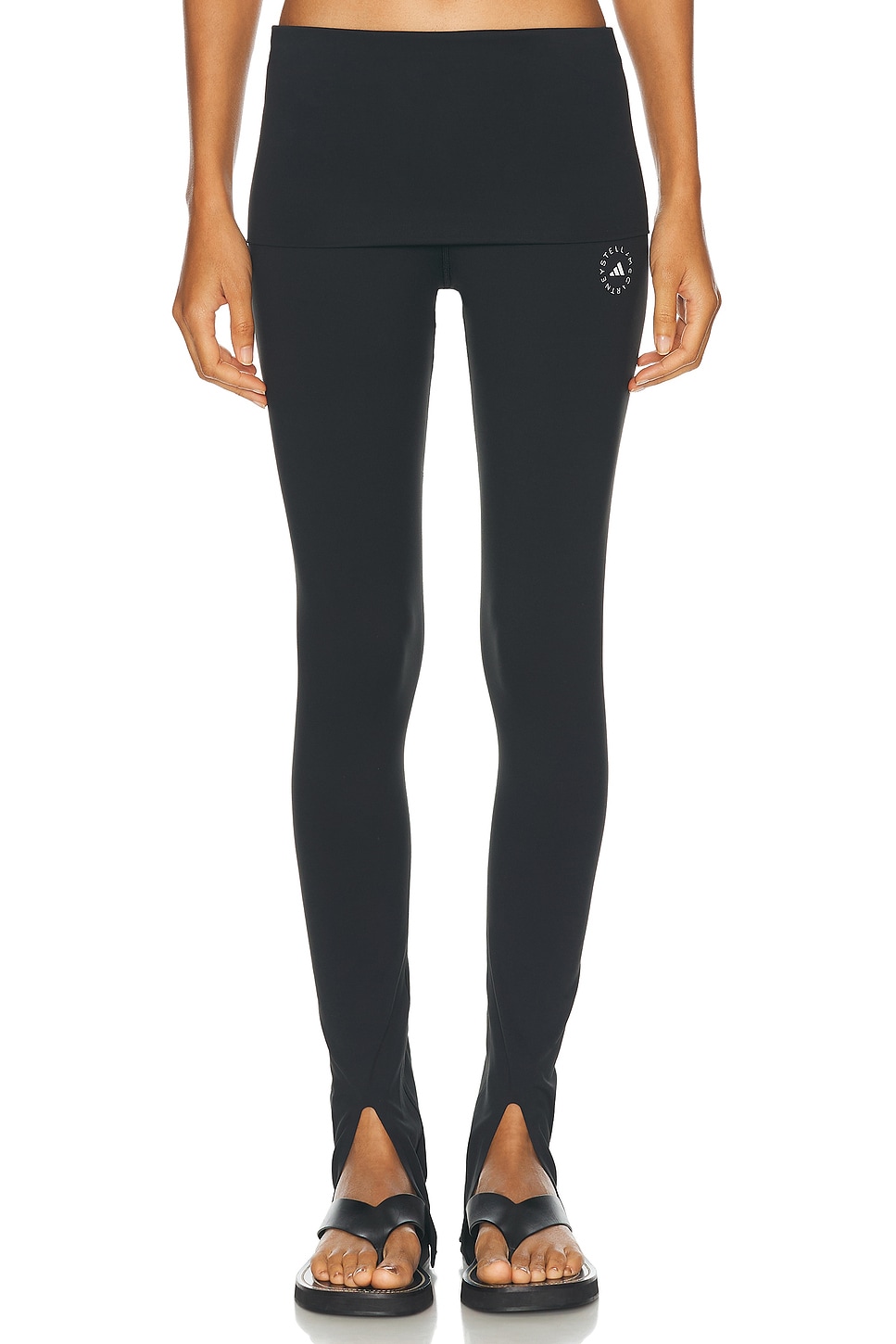 Image 1 of adidas by Stella McCartney TrueStrength Splitcuf Legging in Black