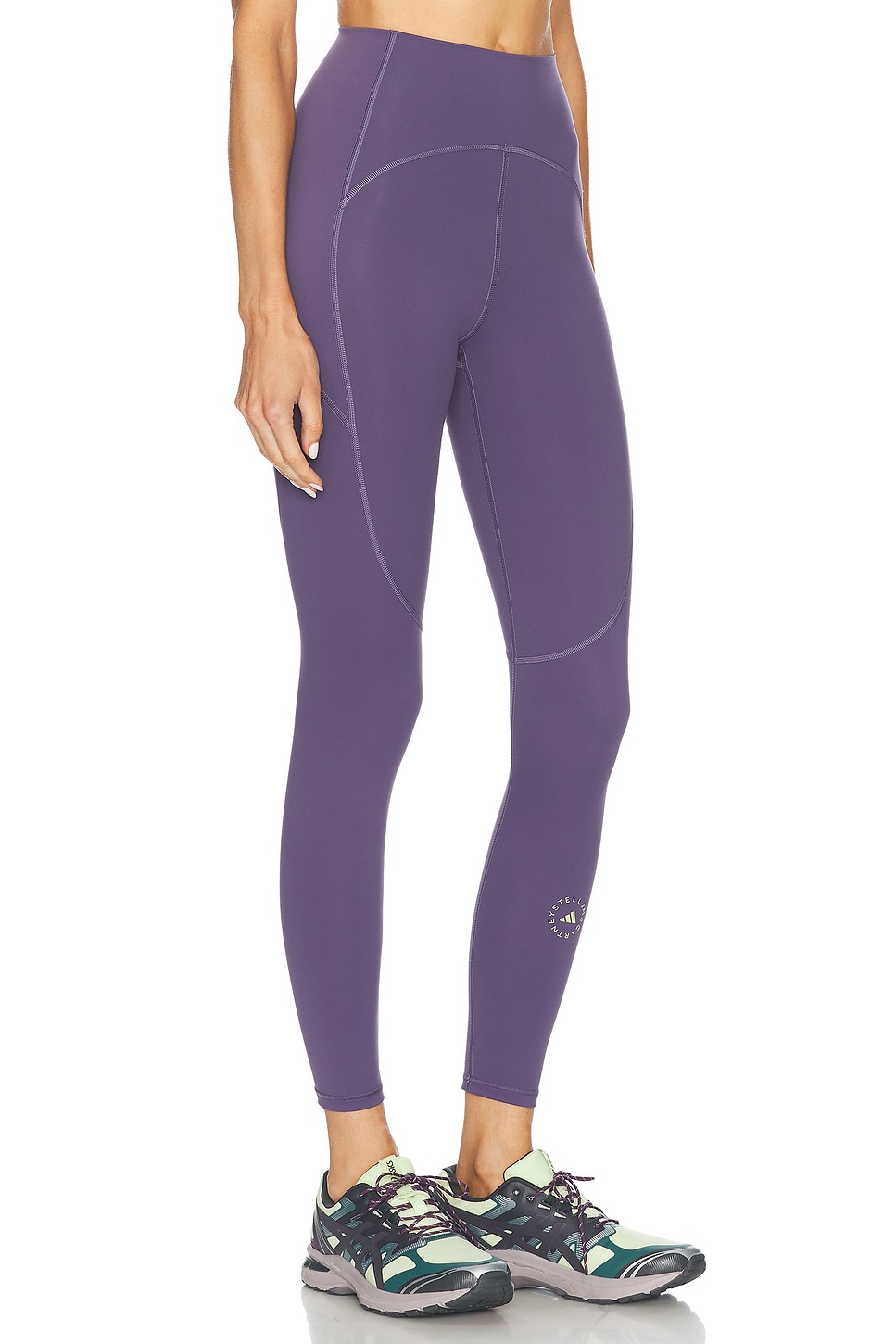 Shop Adidas By Stella Mccartney Truestrength Yoga 7/8 Leggings In Trace Purple