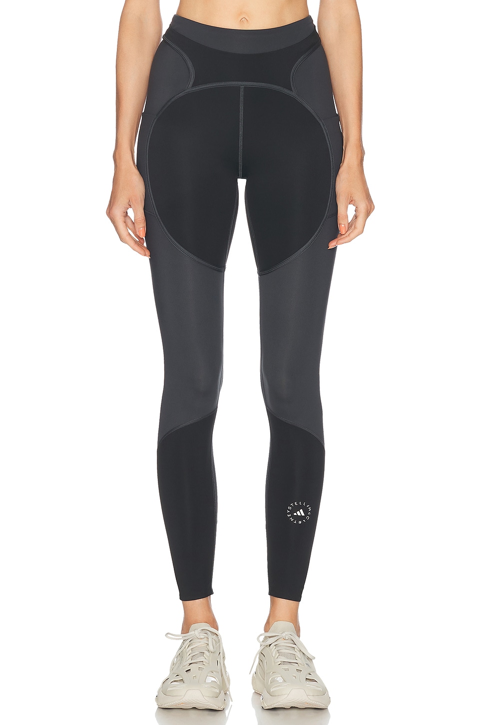 Two-Tone Legging in Charcoal